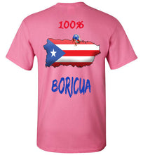 Load image into Gallery viewer, Jireh Kitchen Fashion Black tee Red and Blue Letters