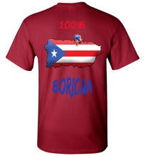 Load image into Gallery viewer, Jireh Kitchen Fashion Black tee Red and Blue Letters