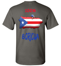 Load image into Gallery viewer, Jireh Kitchen Fashion Black tee Red and Blue Letters
