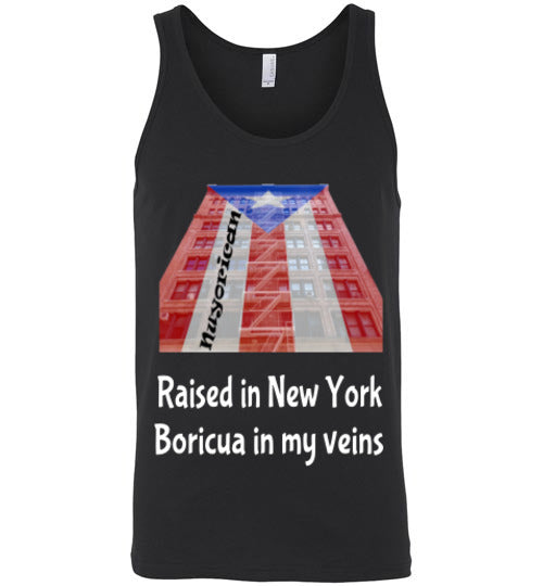 PR Flag NY Fire Escape Building Black T