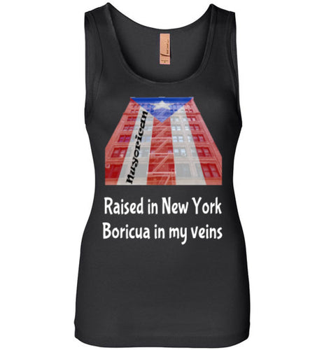 PR Flag NY Fire Escape Building Black T